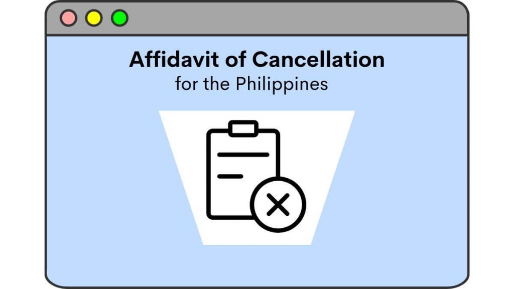 Affidavit of Cancellation free template philippines