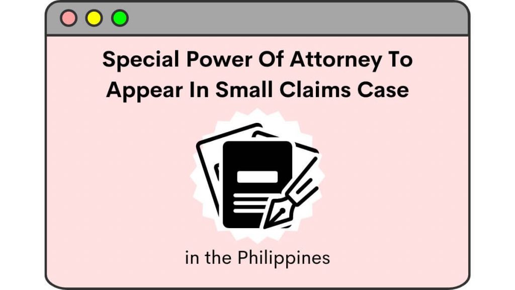 Special Power Of Attorney To Appear In Small Claims Case Template Philippines